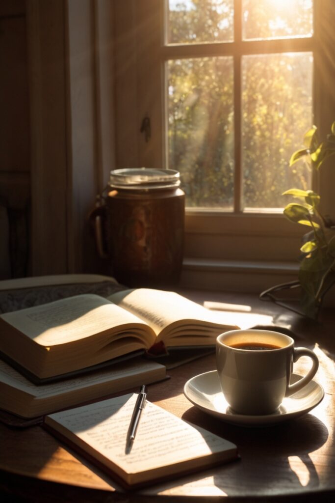 A peaceful morning scene 