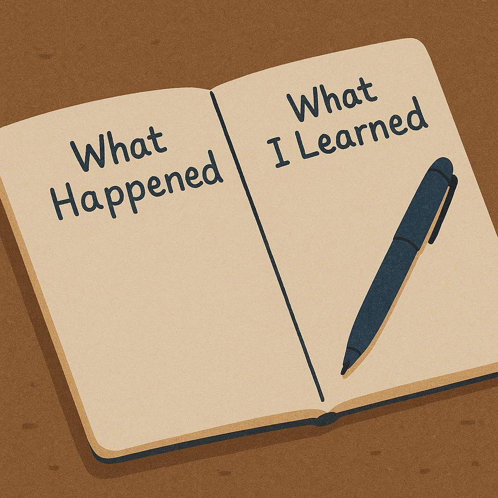 Journaling and writing down